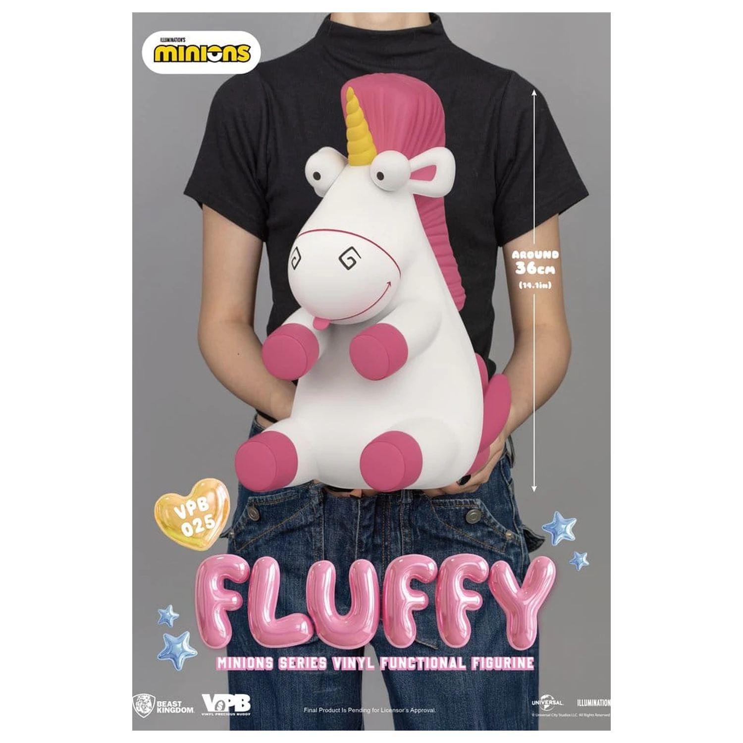 Minions Vinyl Spardose Serie Fluffy 36 cm Produktfoto