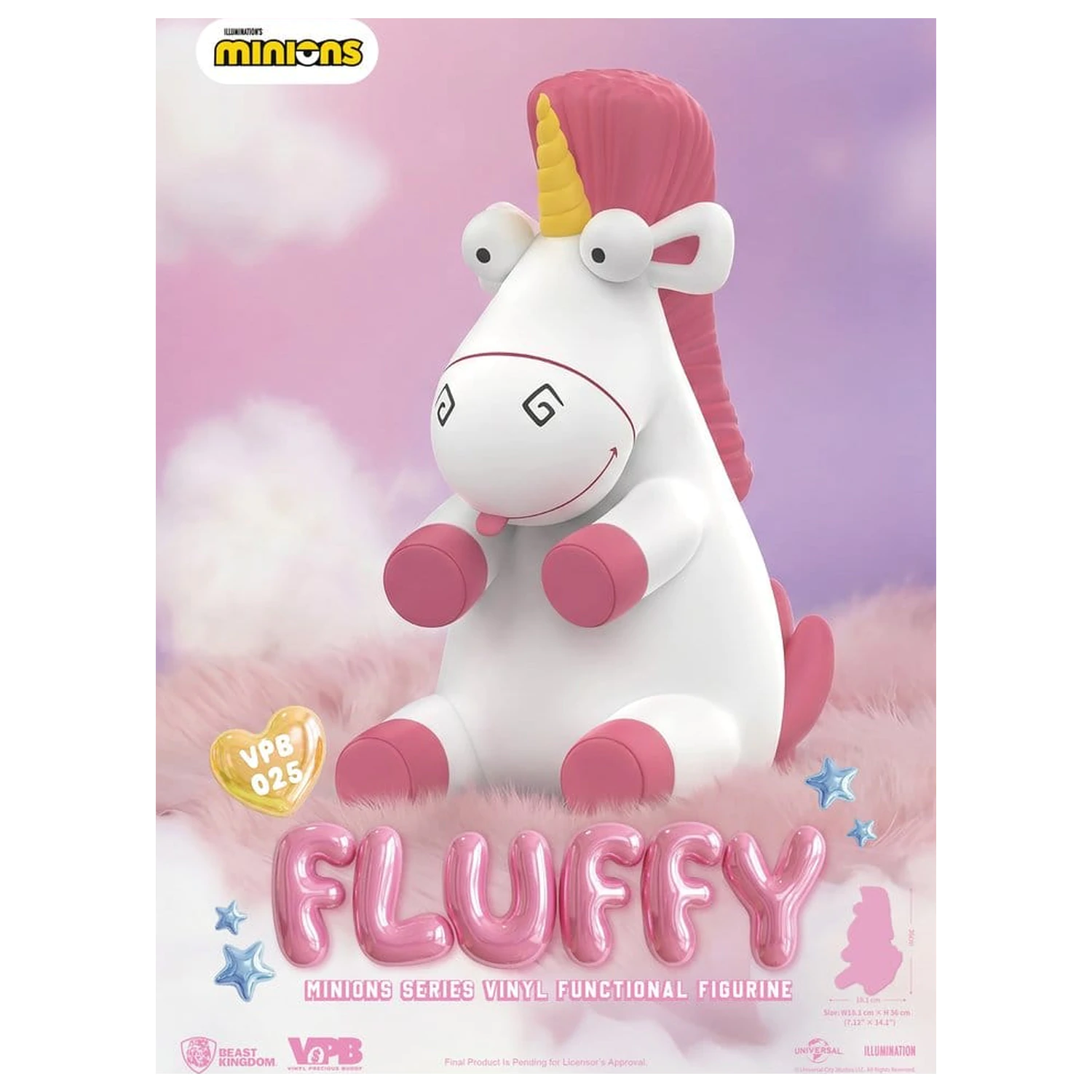 Minions Vinyl Spardose Serie Fluffy 36 cm Produktfoto