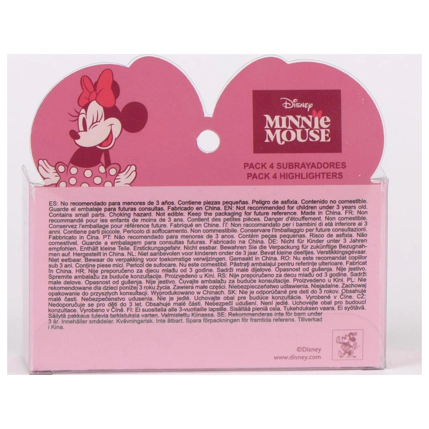 MINNIE Packung mit 4 Mini-Textmarkern Food Produktfoto