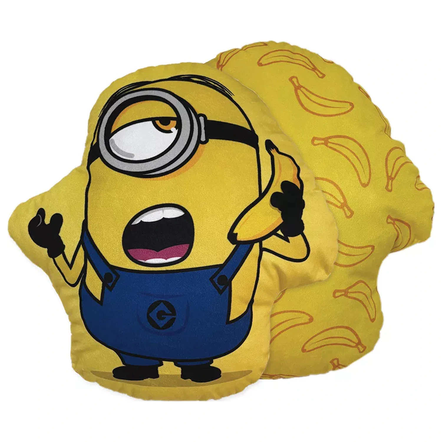 Minions Banana Calling geformtes Kissen, Dekokissen 35x33 cm Produktfoto