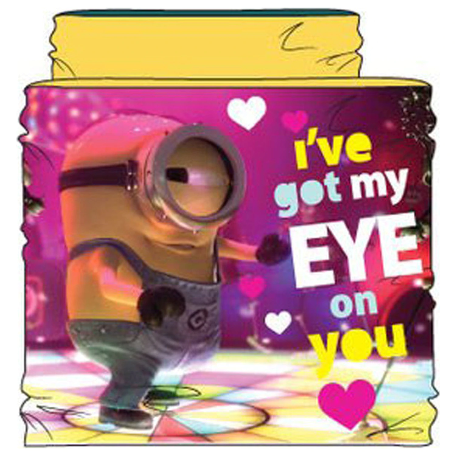 Minions Eye on You Gelber Kinderschal, Snood Produktfoto