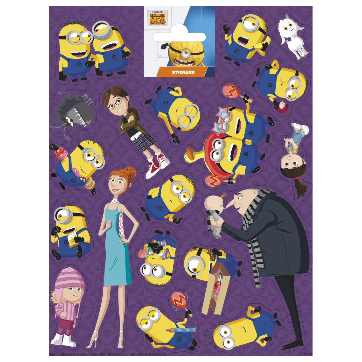 Minions Familien Aufkleber Produktfoto