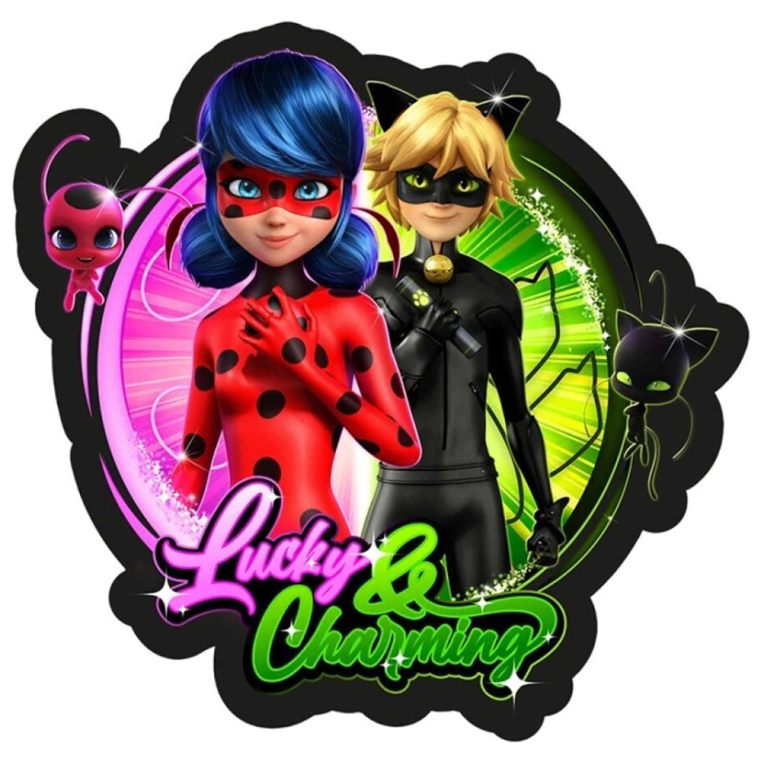Miraculous Ladybug Lucky geformtes Kissen Produktfoto
