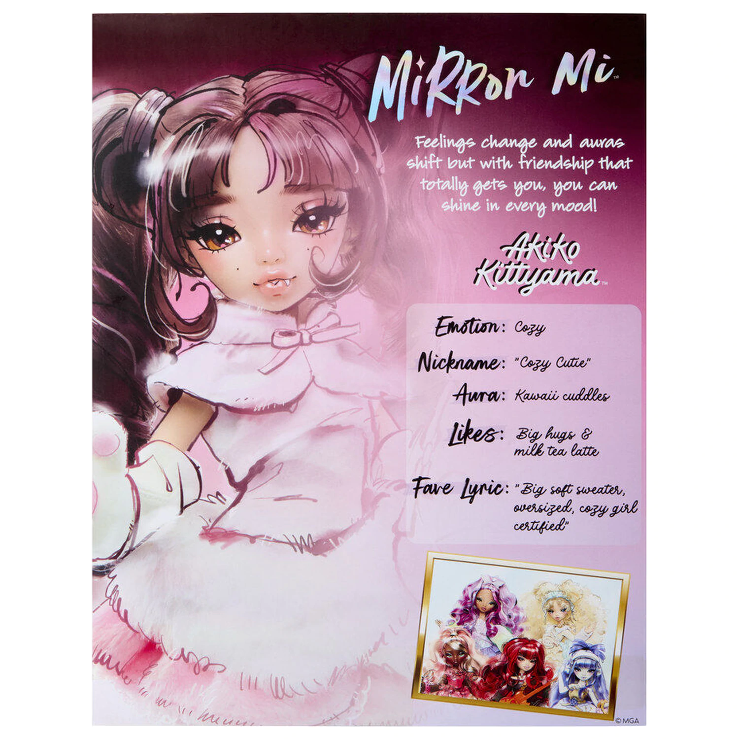 Mirror Mi Akiko Kittyama gemütliche Puppe 26cm Produktfoto