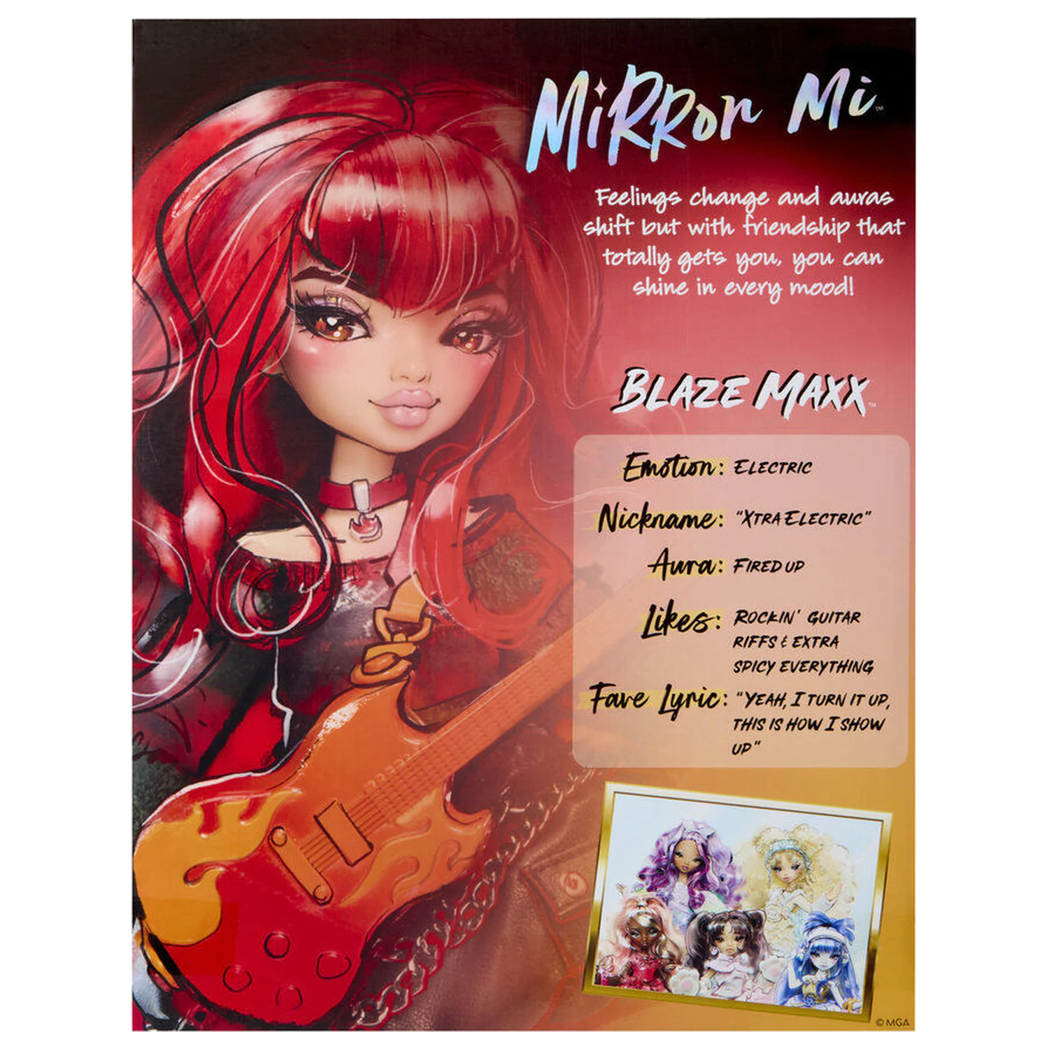 Mirror Mi Blaze Maxx elektrische Puppe 26cm Produktfoto