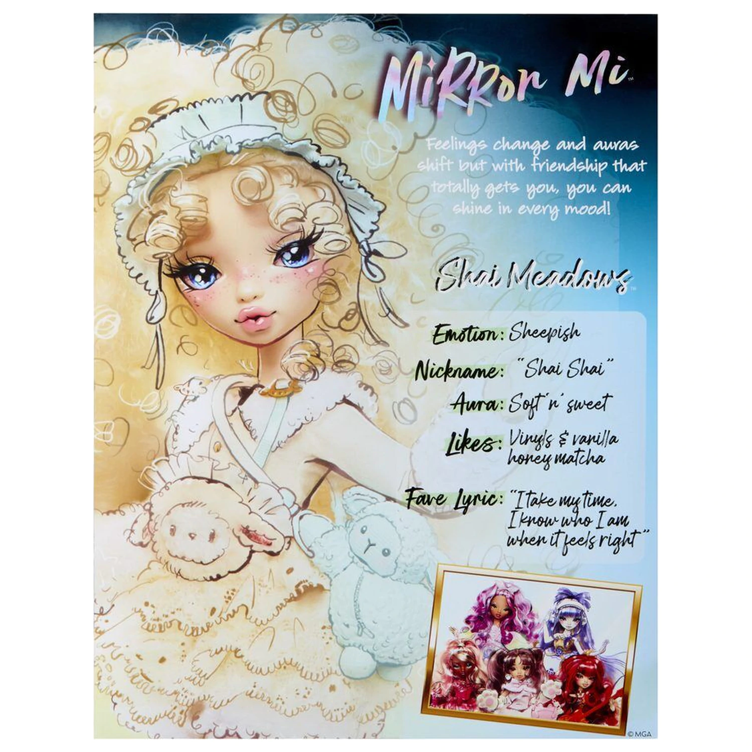 Mirror Mi Shai Meadows Sheepish Puppe 26cm Produktfoto