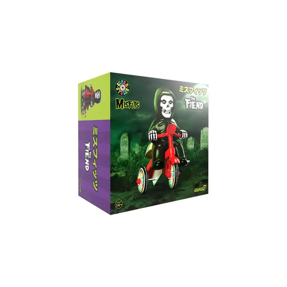 Misfits Super Cycles Actionfigur Fiend (Black with Red Trike) 13 cm Produktfoto