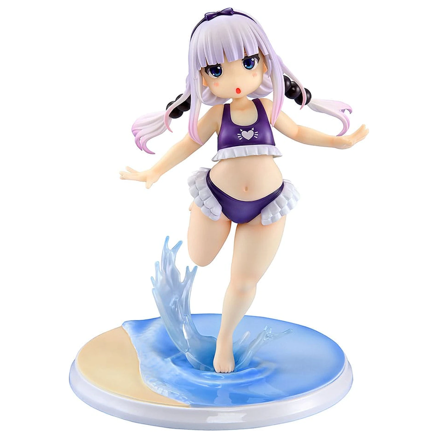 Miss Kobayashi's Dragon Maid PVC Statue 1/6 Kanna Kamui: Excited to Wear a Swimsuit at Home Ver. (Purple) 20 cm Produktfoto