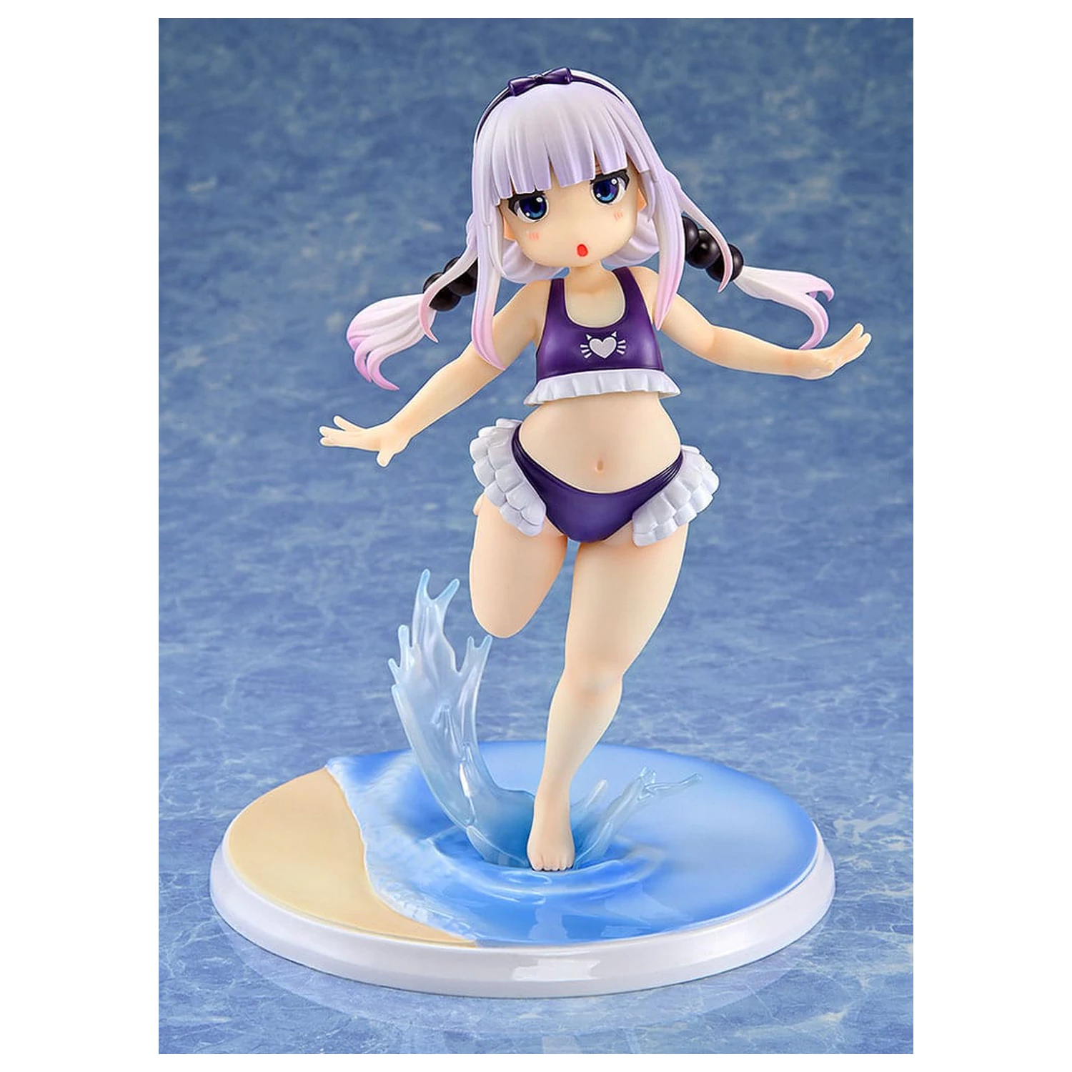 Miss Kobayashi's Dragon Maid PVC Statue 1/6 Kanna Kamui: Excited to Wear a Swimsuit at Home Ver. (Purple) 20 cm Produktfoto