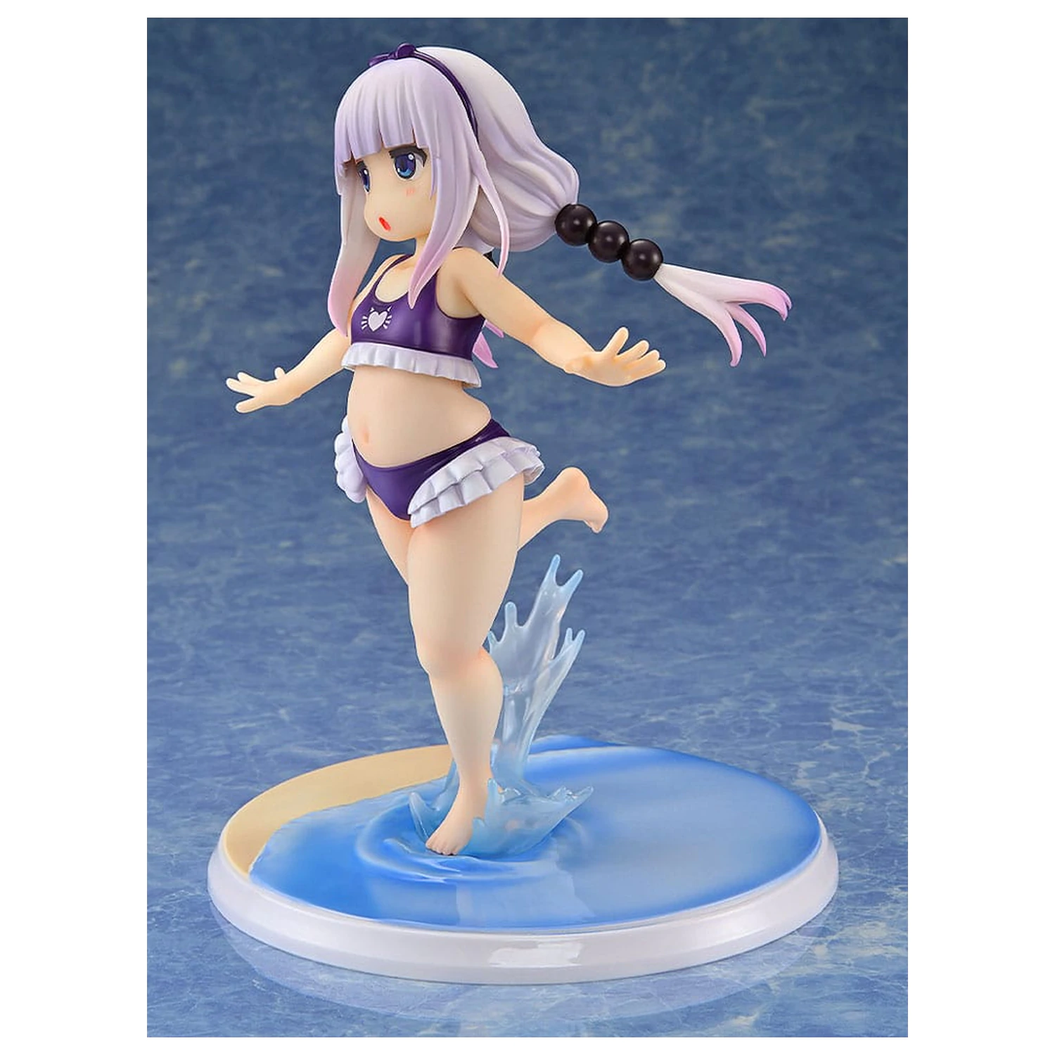 Miss Kobayashi's Dragon Maid PVC Statue 1/6 Kanna Kamui: Excited to Wear a Swimsuit at Home Ver. (Purple) 20 cm Produktfoto