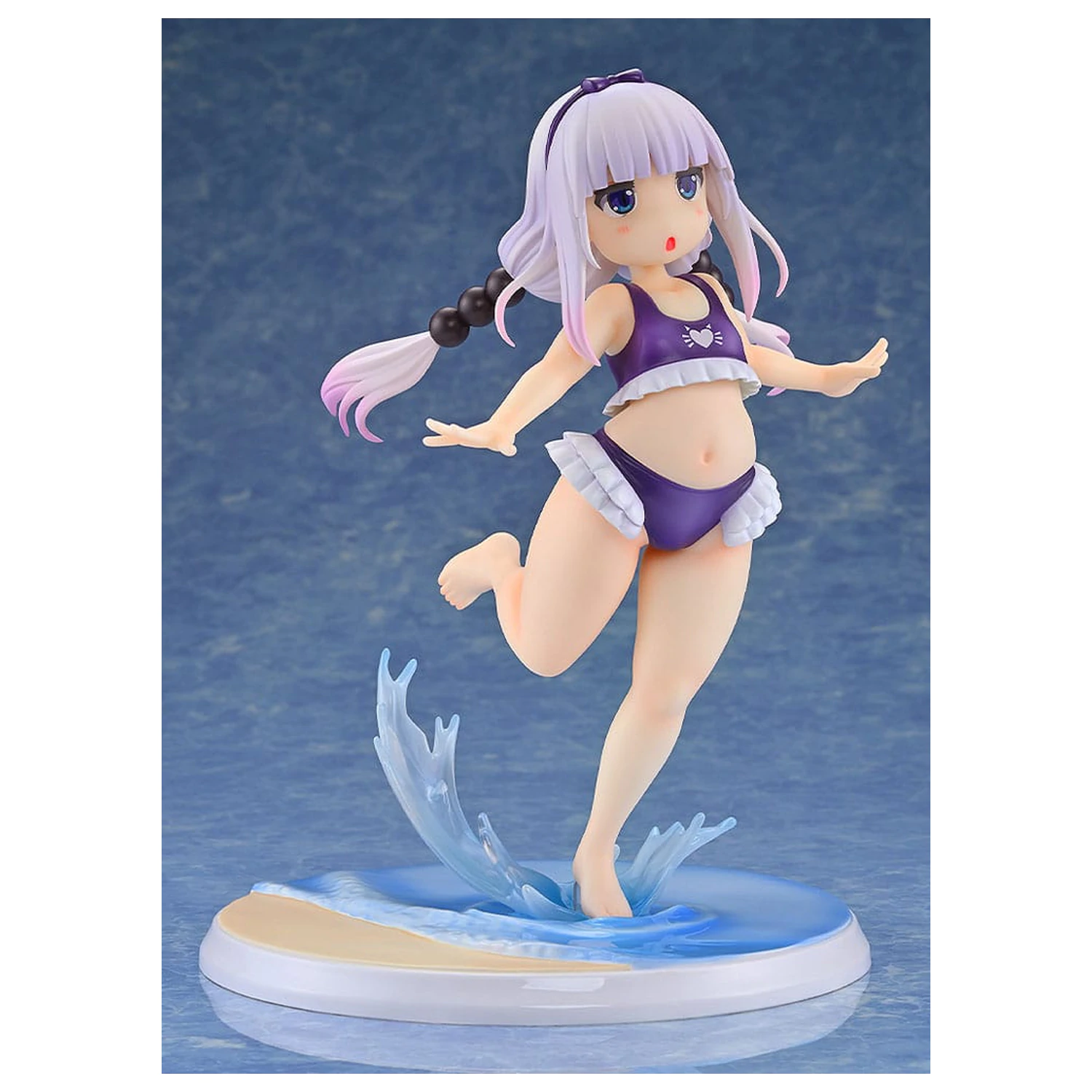 Miss Kobayashi's Dragon Maid PVC Statue 1/6 Kanna Kamui: Excited to Wear a Swimsuit at Home Ver. (Purple) 20 cm Produktfoto
