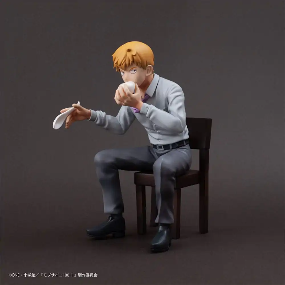 Mob Psycho 100 III x Bunbougu Cafe 2022 PVC Statue Arataka Reigen 14 cm Produktfoto
