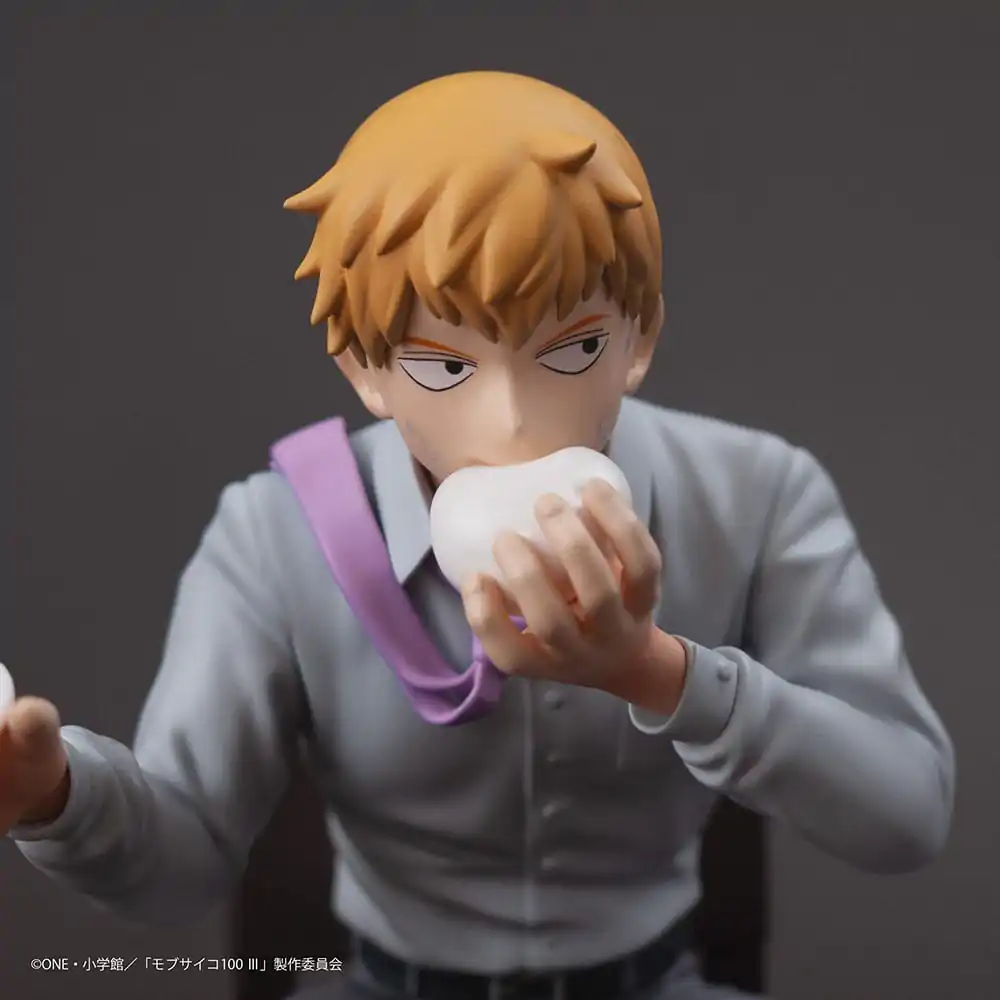 Mob Psycho 100 III x Bunbougu Cafe 2022 PVC Statue Arataka Reigen 14 cm Produktfoto