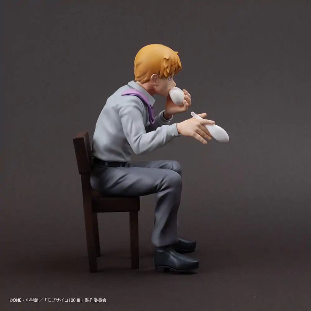 Mob Psycho 100 III x Bunbougu Cafe 2022 PVC Statue Arataka Reigen 14 cm Produktfoto