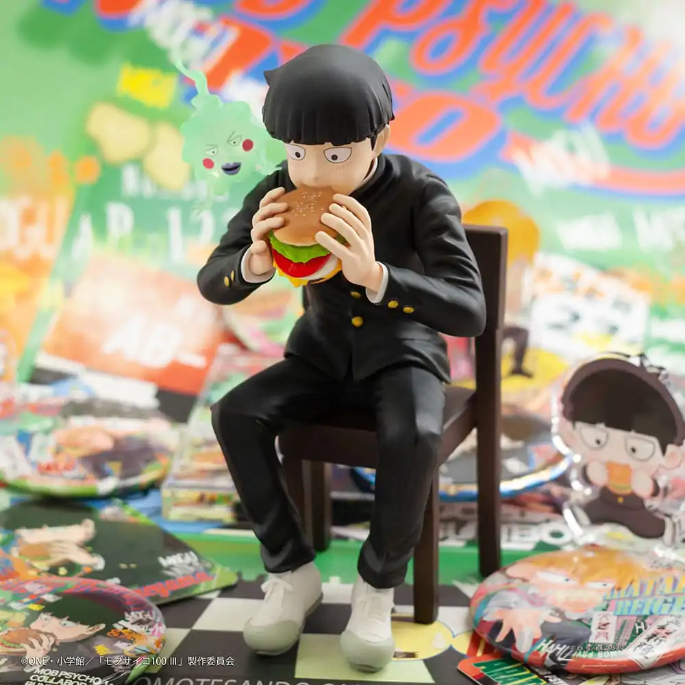 Mob Psycho 100 III x Bunbougu Cafe 2022 PVC Statue Shigeo Kageyama & Ekubo 13 cm Produktfoto