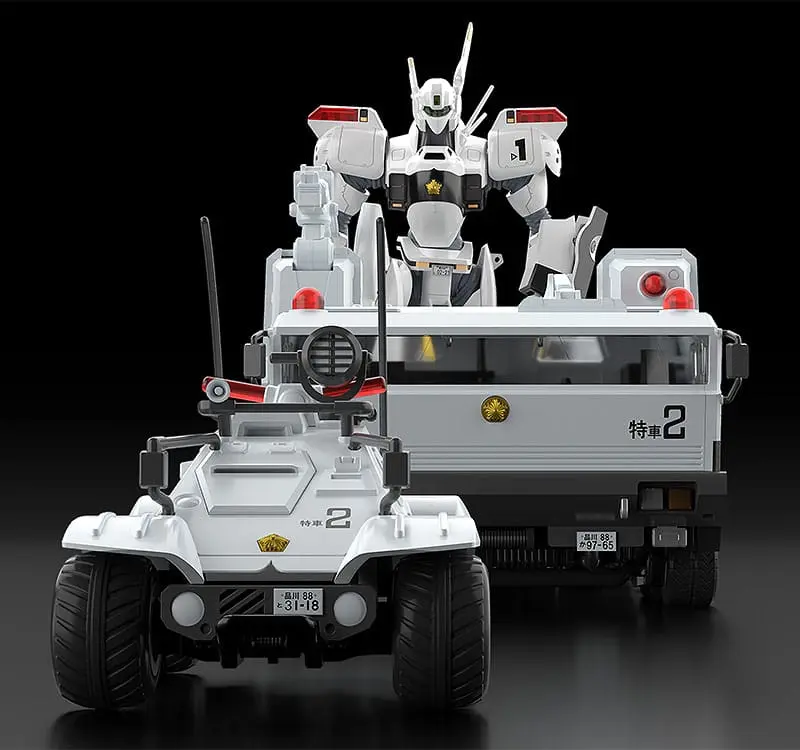 Mobile Police Patlabor Moderoid Plastic Model Kits 1/60 Type 98 Special Command Vehicle &amp; Type 99 Special Labor Carrier (re-run) Produktfoto