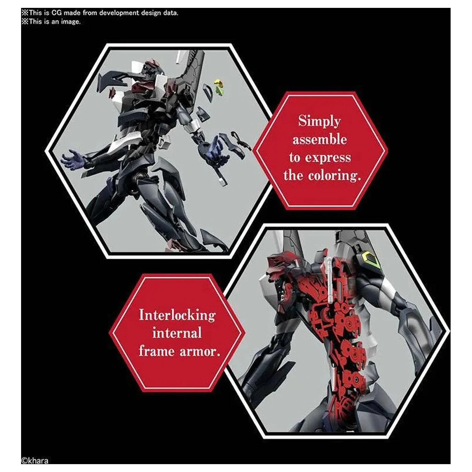 Mobile Suit Evangelion The Enchanted Shield of Virtue Unit-03 RG Mehrzweck-Humanoid-entscheidende Waffe Modellbausatz Figur Produktfoto