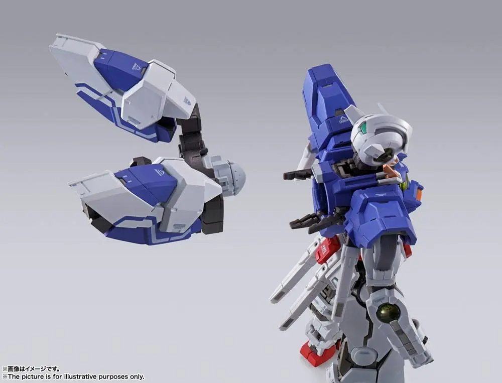 Mobile Suit Gundam 00 Revealed Chronicle Metal Build Diecast Actionfigur Gundam Devise Exia 18 cm Produktfoto