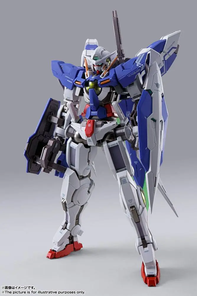 Mobile Suit Gundam 00 Revealed Chronicle Metal Build Diecast Actionfigur Gundam Devise Exia 18 cm Produktfoto
