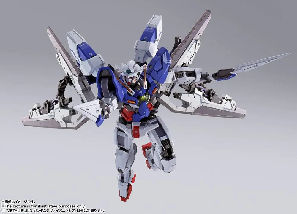 Mobile Suit Gundam 00 Revealed Chronicle Metal Build Diecast Actionfigur Gundam Devise Exia 18 cm Produktfoto