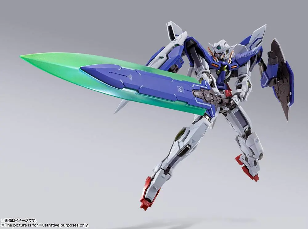 Mobile Suit Gundam 00 Revealed Chronicle Metal Build Diecast Actionfigur Gundam Devise Exia 18 cm Produktfoto