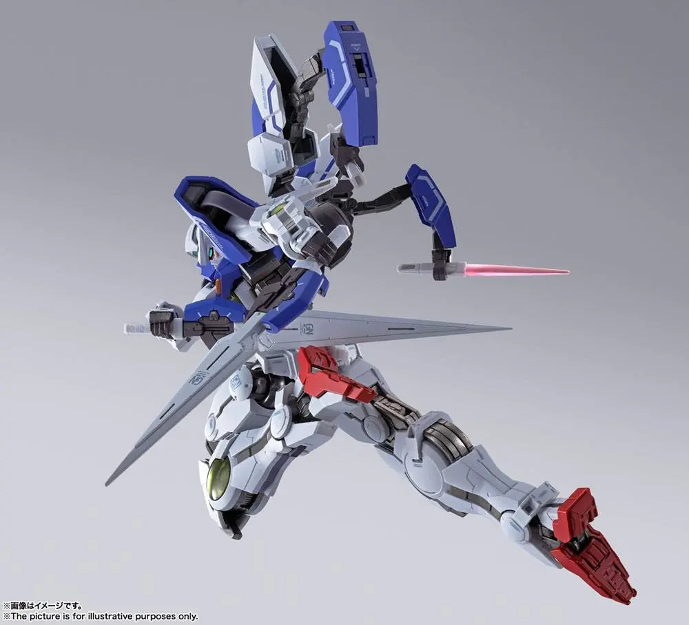 Mobile Suit Gundam 00 Revealed Chronicle Metal Build Diecast Actionfigur Gundam Devise Exia 18 cm Produktfoto