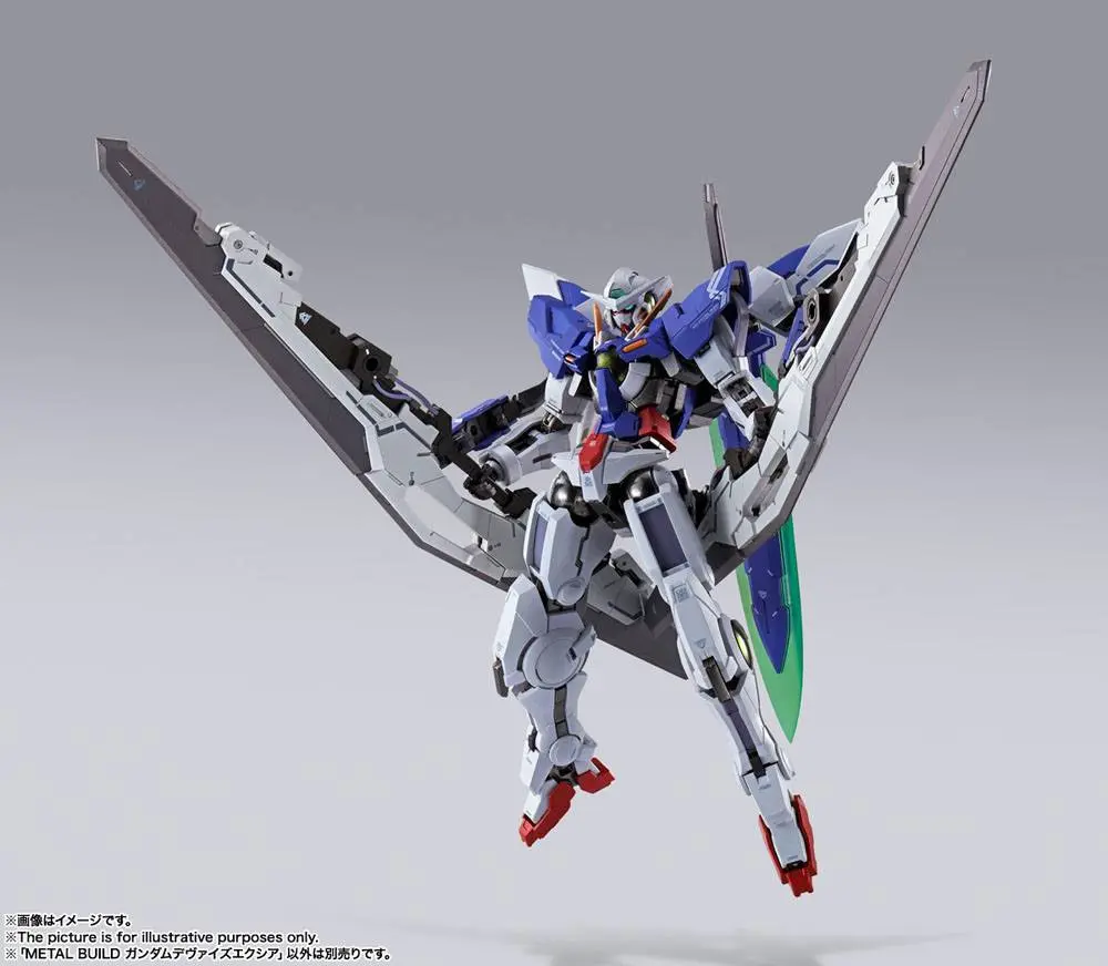 Mobile Suit Gundam 00 Revealed Chronicle Metal Build Diecast Actionfigur Gundam Devise Exia 18 cm Produktfoto