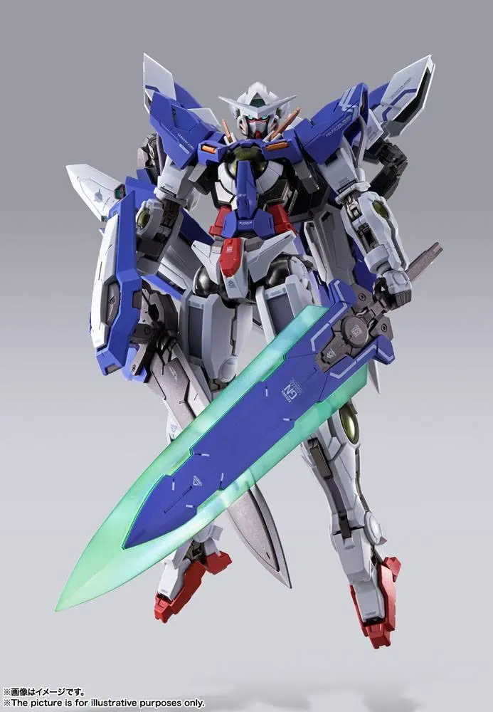 Mobile Suit Gundam 00 Revealed Chronicle Metal Build Diecast Actionfigur Gundam Devise Exia 18 cm Produktfoto