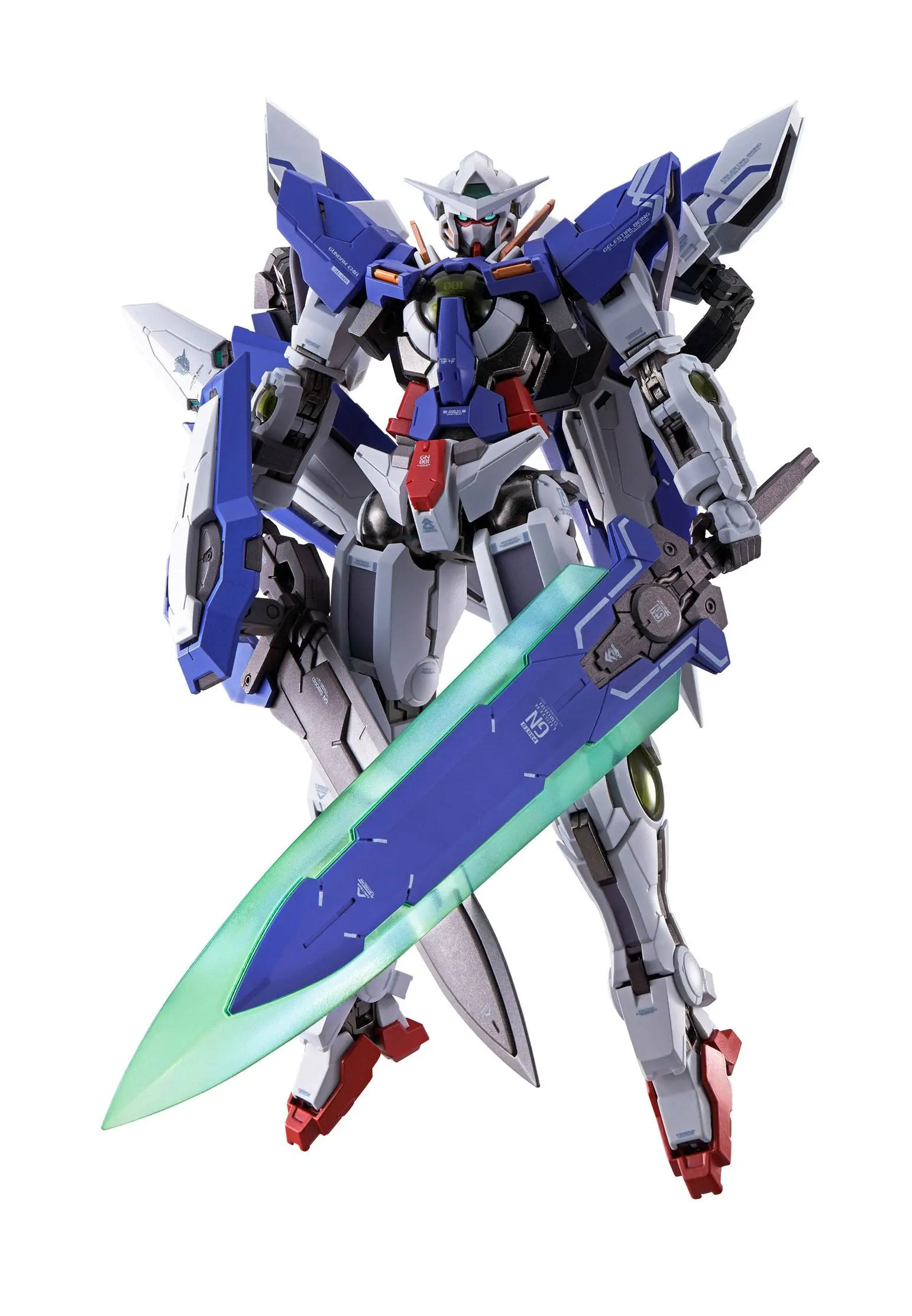 Mobile Suit Gundam 00 Revealed Chronicle Metal Build Diecast Actionfigur Gundam Devise Exia 18 cm Produktfoto