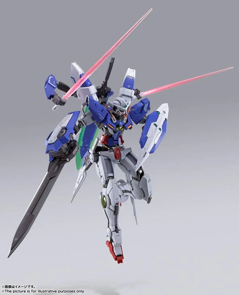 Mobile Suit Gundam 00 Revealed Chronicle Metal Build Diecast Actionfigur Gundam Devise Exia 18 cm Produktfoto