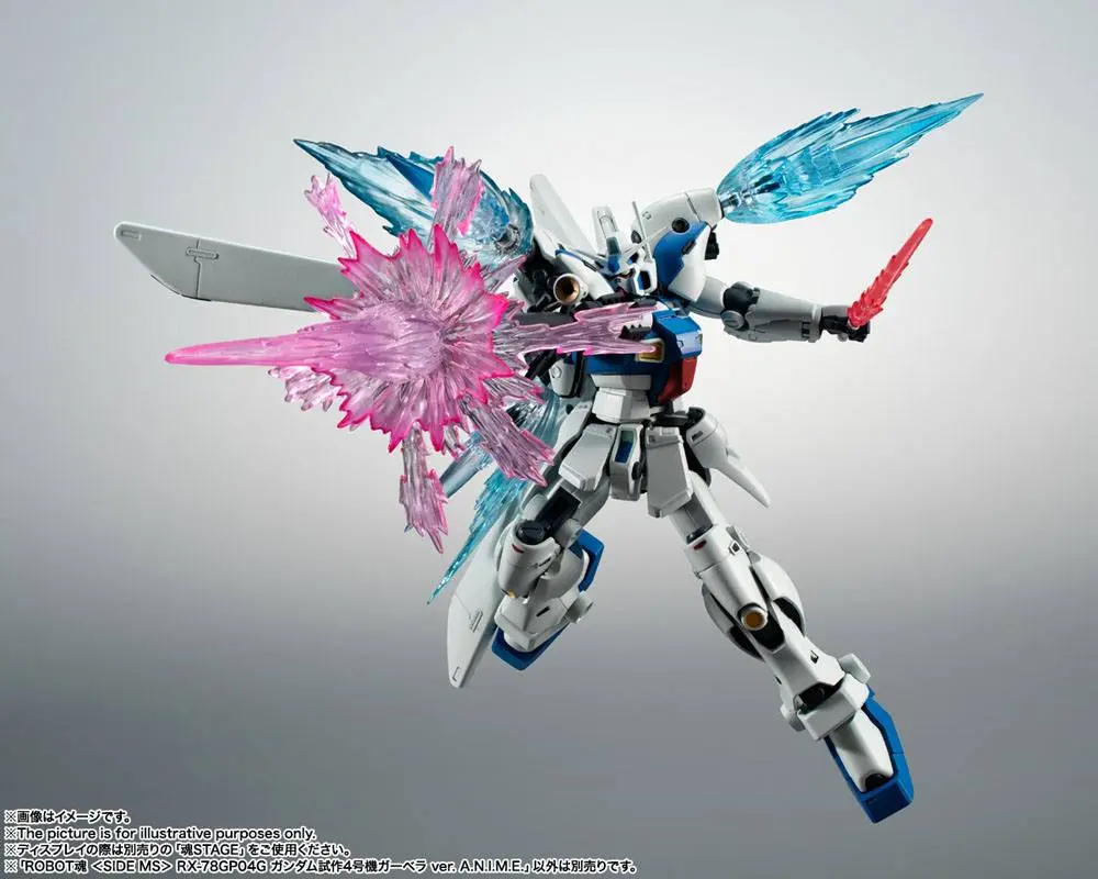 Mobile Suit Gundam 0083: Stardust Memory Robot Spirits Actionfigur Side MS RX-78GP04G Gundam GP04 Gerbera Ver. A.N.I.M.E. 13 cm Produktfoto