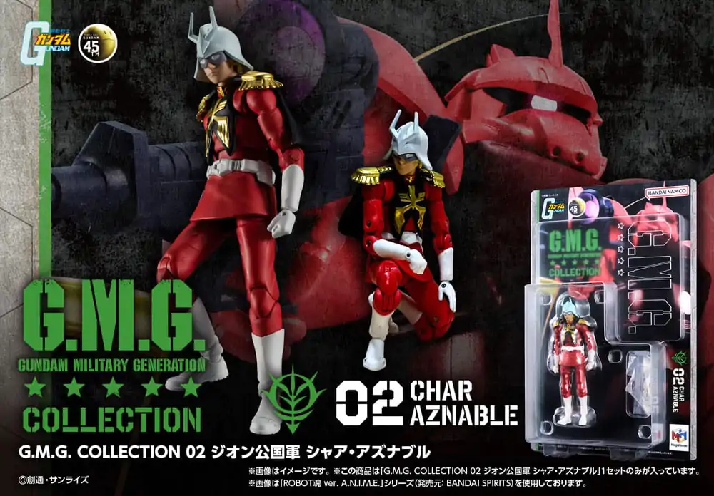 Mobile Suit Gundam G.M.G. Collection 02 Actionfigur Principality of Zeon Char Aznable 10 cm termékfotó