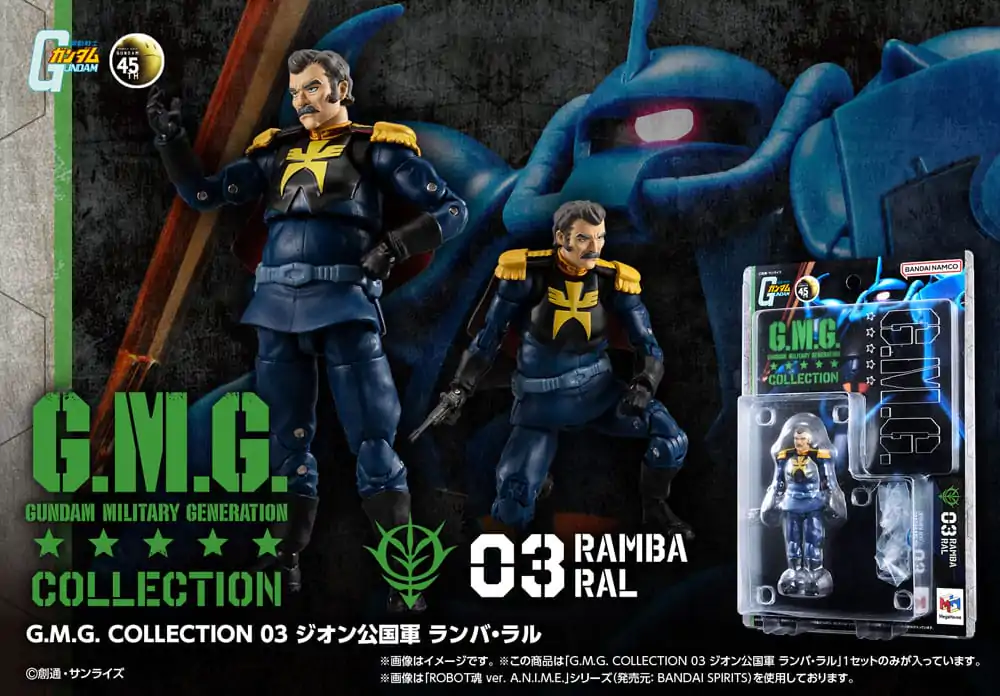 Mobile Suit Gundam G.M.G. Collection 03 Actionfigur Principality of Zeon Ramba Ral 10 cm termékfotó