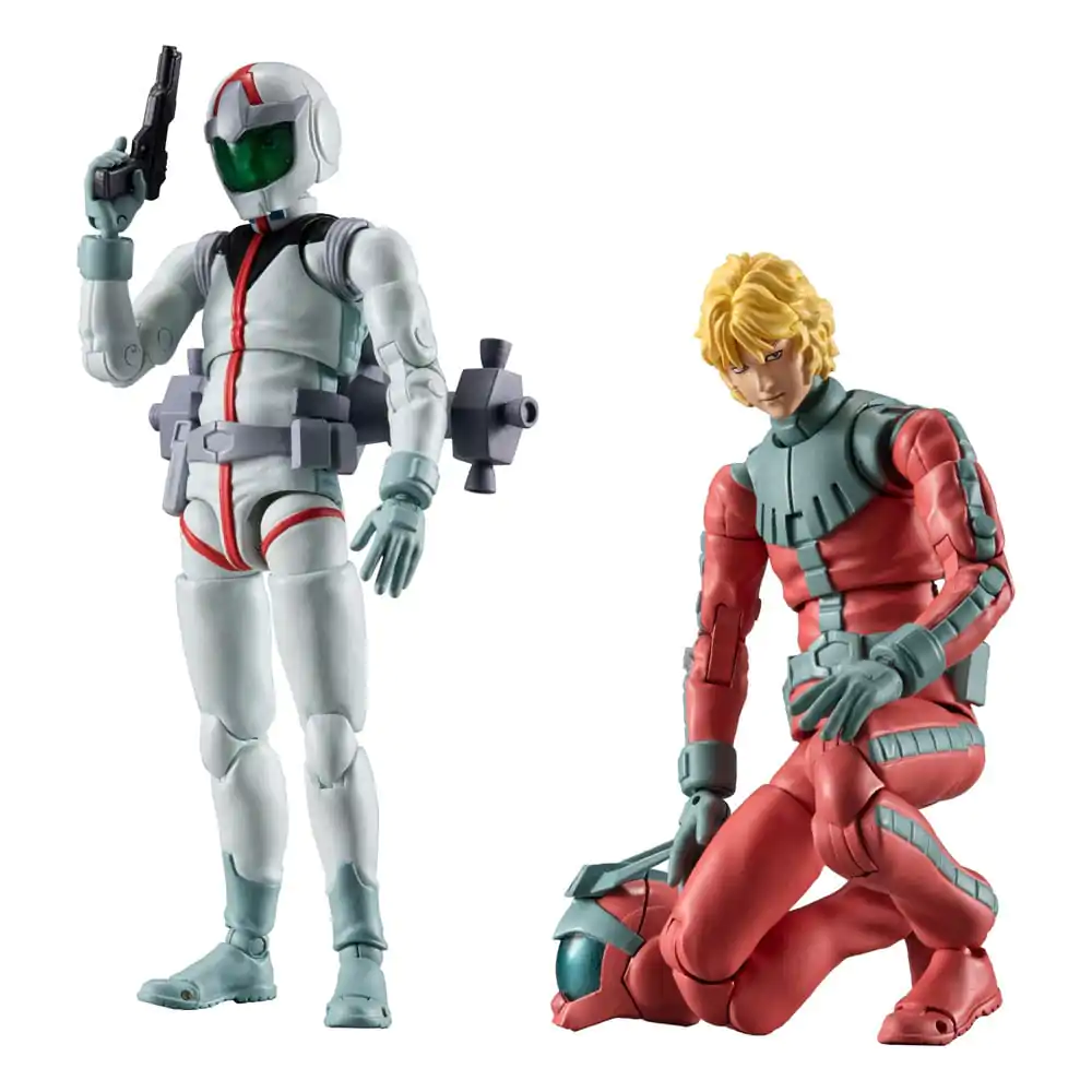 Mobile Suit Gundam G.M.G. Collection EX 09 Actionfiguren Doppelpack Earth Federation Amuro Ray & Char Aznable Normal Suit Ver. (mit Geschenk) 10 cm Produktfoto