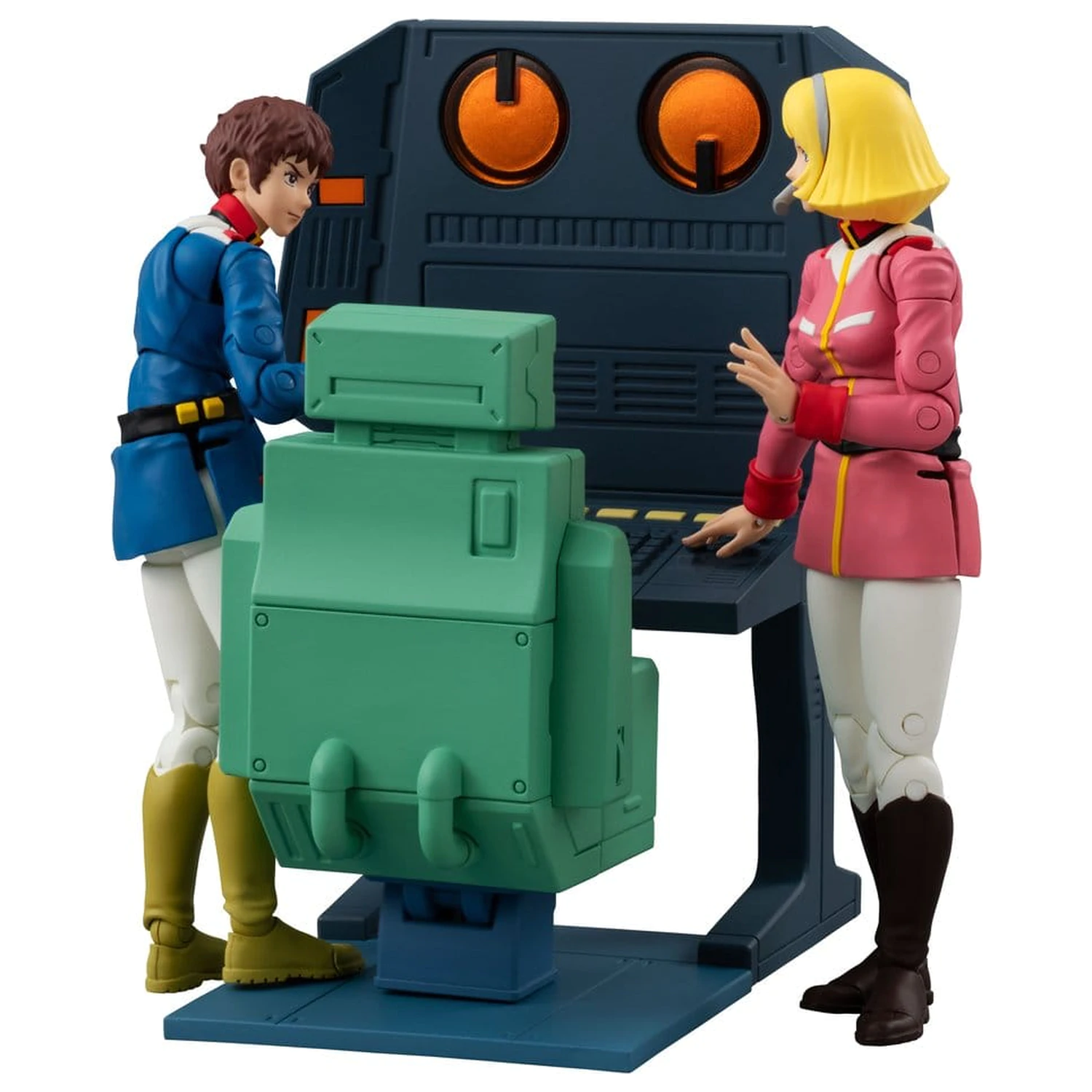 Mobile Suit Gundam G.M.G. Collection EX Diorama White Base Brücke Funker-Schreibtisch Set 10 cm (mit Geschenk) Produktfoto