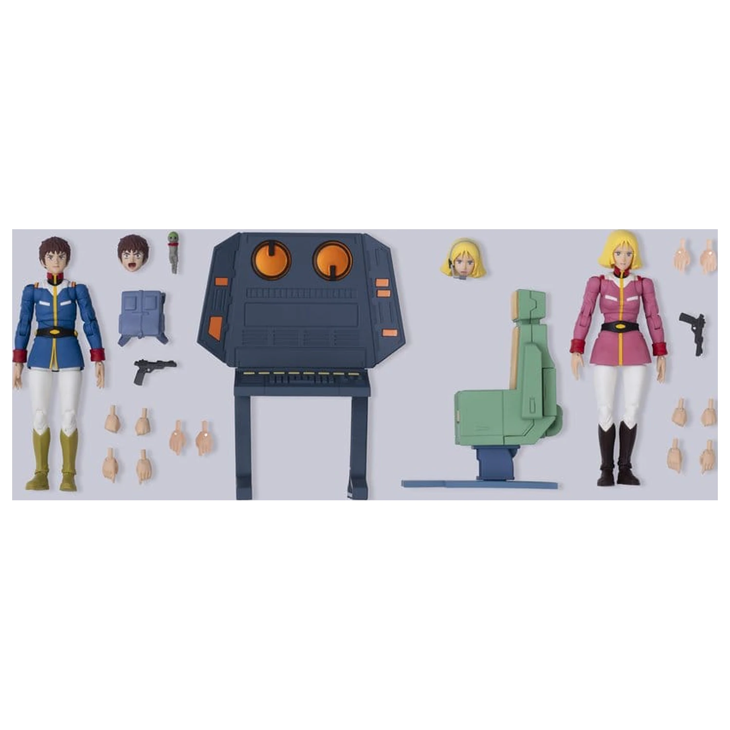 Mobile Suit Gundam G.M.G. Collection EX Diorama White Base Brücke Funker-Schreibtisch Set 10 cm (mit Geschenk) Produktfoto