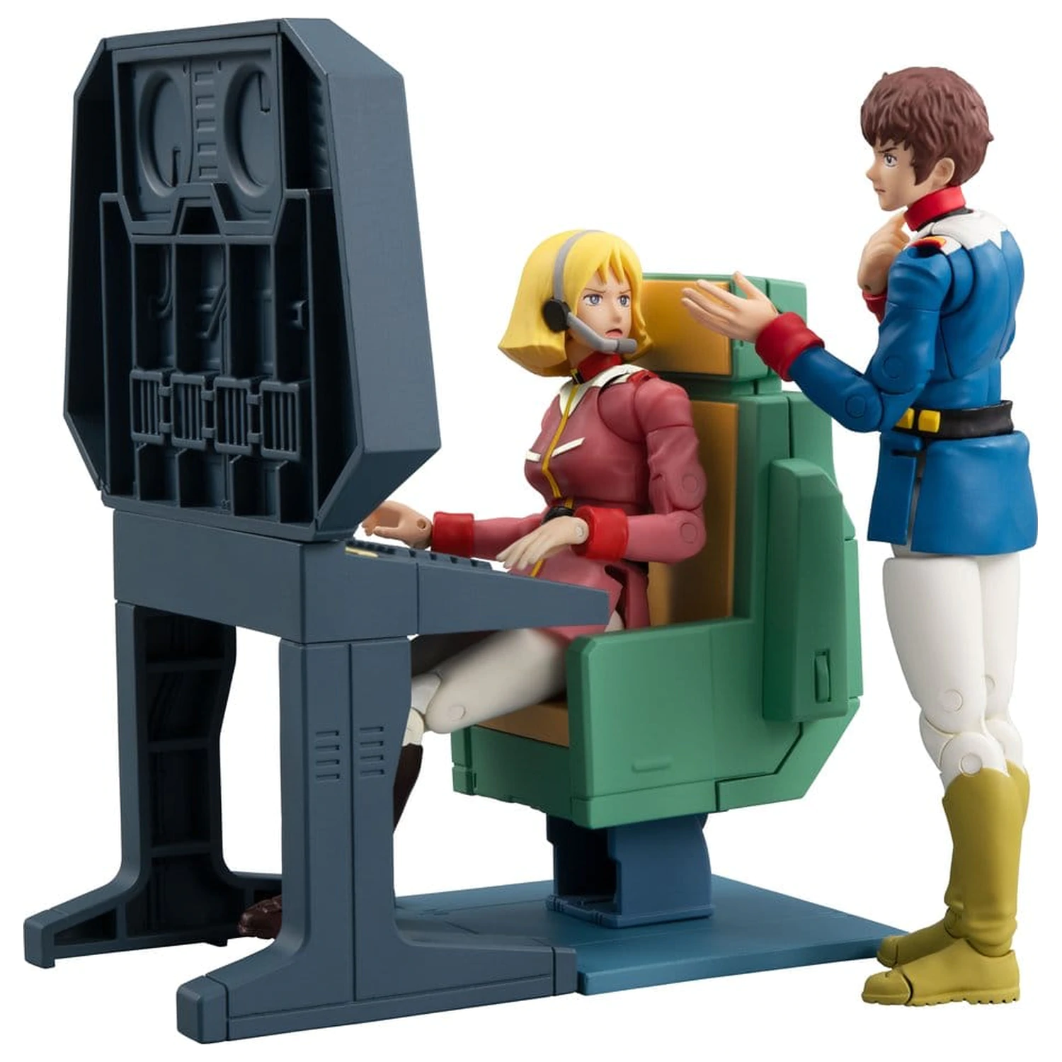 Mobile Suit Gundam G.M.G. Collection EX Diorama White Base Brücke Funker-Schreibtisch Set 10 cm (mit Geschenk) Produktfoto