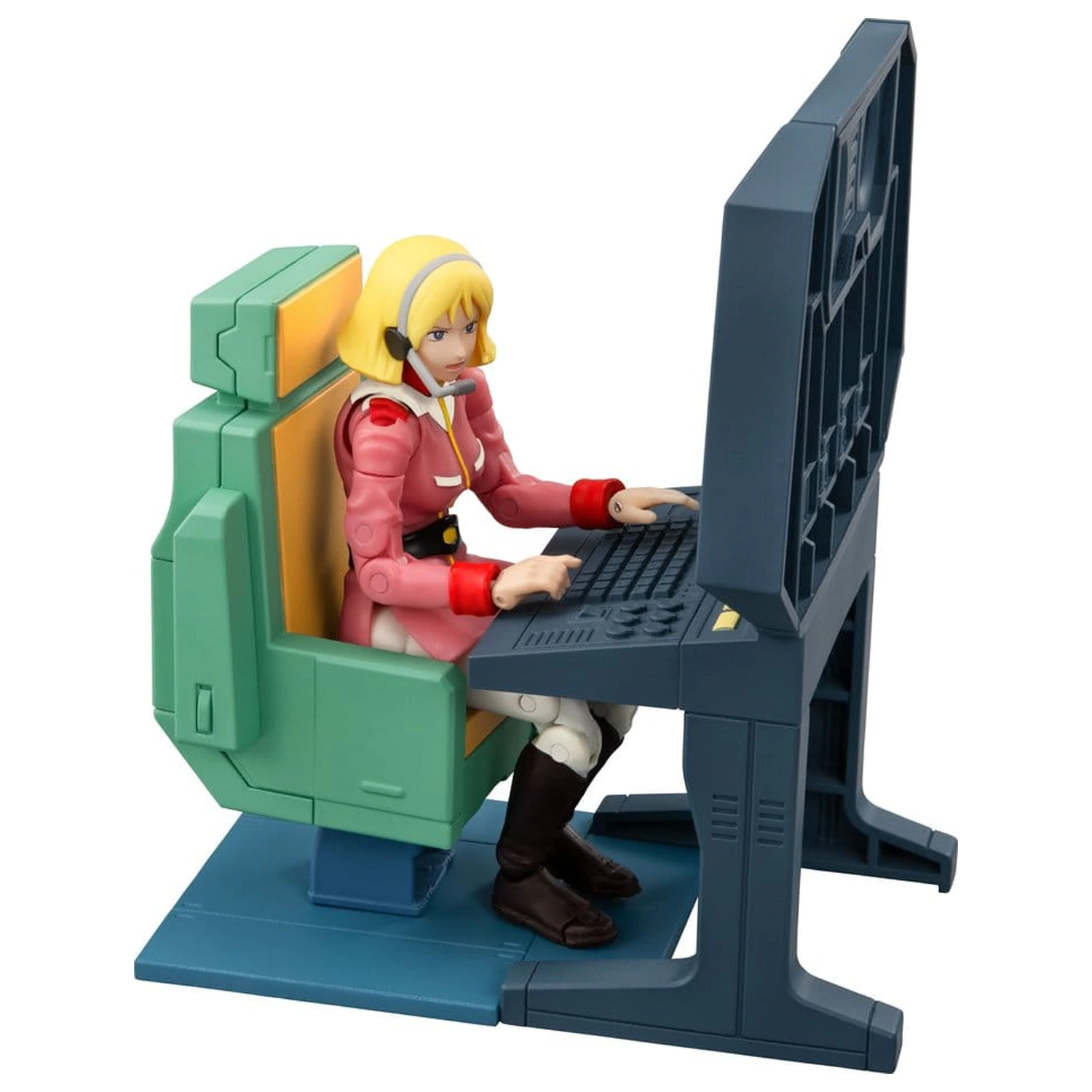 Mobile Suit Gundam G.M.G. Collection EX Diorama White Base Brücke Funker-Schreibtisch Set 10 cm (mit Geschenk) Produktfoto