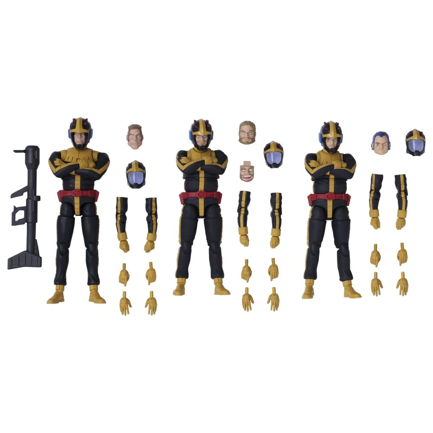 Mobile Suit Gundam G.M.G. Collection 3er-Pack Actionfiguren Principality of Zeon Jet Stream Attack 10 cm (mit Geschenk) Produktfoto