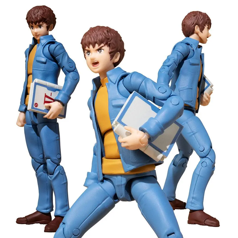 Mobile Suit Gundam G.M.G. Actionfiguren mit Fahrzeug Earth Federation 07 Amuro & Frau, 08V-SP General Soldier & Buggy Set Box Produktfoto