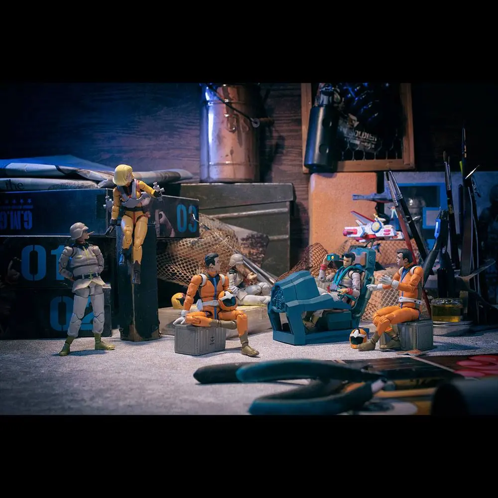 Mobile Suit Gundam G.M.G. Actionfiguren 3er-Pack Earth Federation Force 10 cm Produktfoto