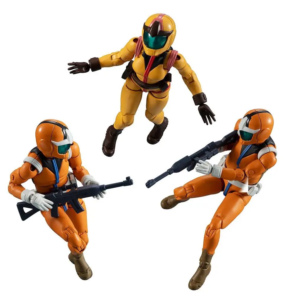 Mobile Suit Gundam G.M.G. Actionfiguren 3er-Pack Earth Federation Force 10 cm Produktfoto
