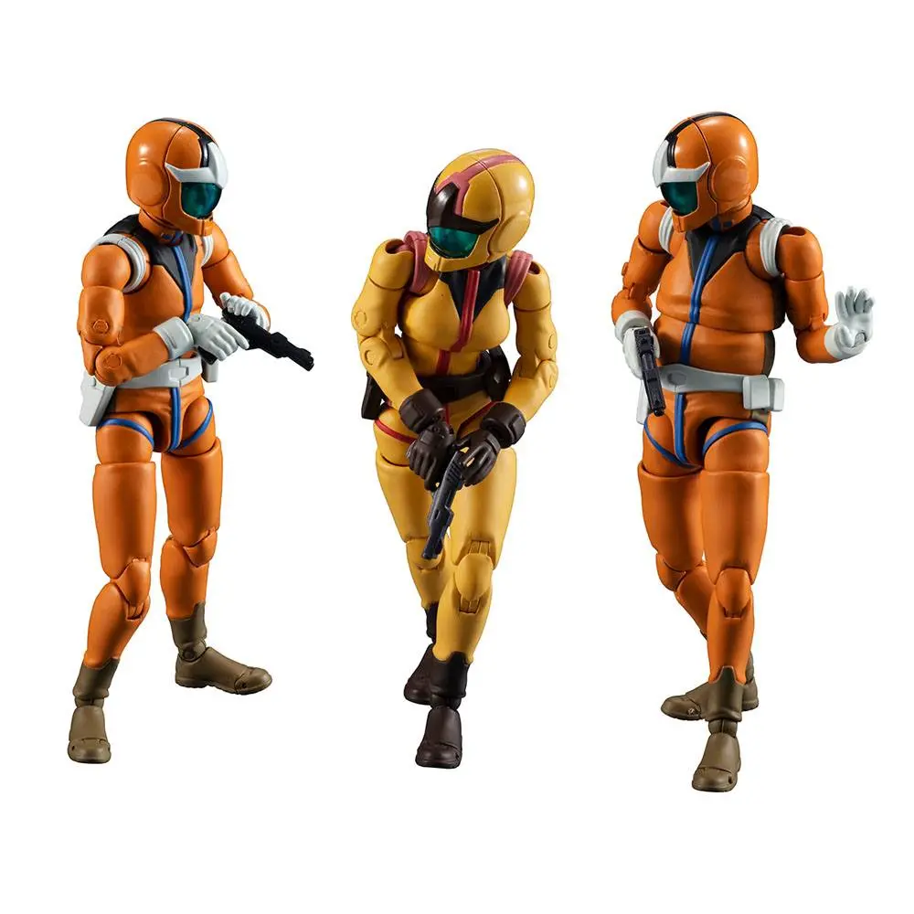 Mobile Suit Gundam G.M.G. Actionfiguren 3er-Pack Earth Federation Force 10 cm Produktfoto