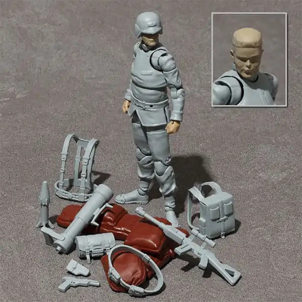Mobile Suit Gundam G.M.G. Actionfigur Earth United Army Soldier 02 10 cm Produktfoto