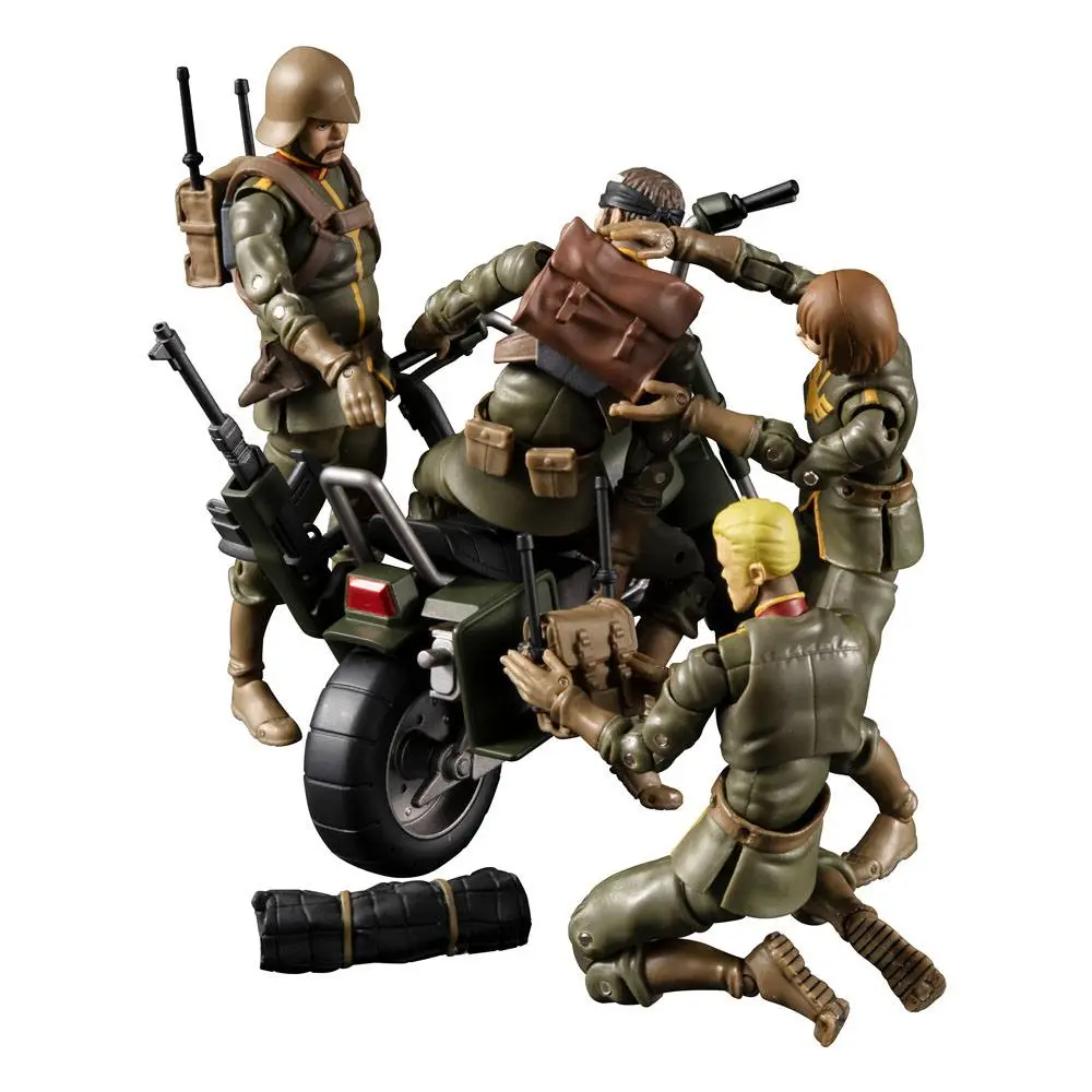 Mobile Suit Gundam G.M.G. Actionfigur mit Fahrzeug Principality of Zeon 08 V-SP General Soldier & Exclusive Motorcycle 10 cm Produktfoto