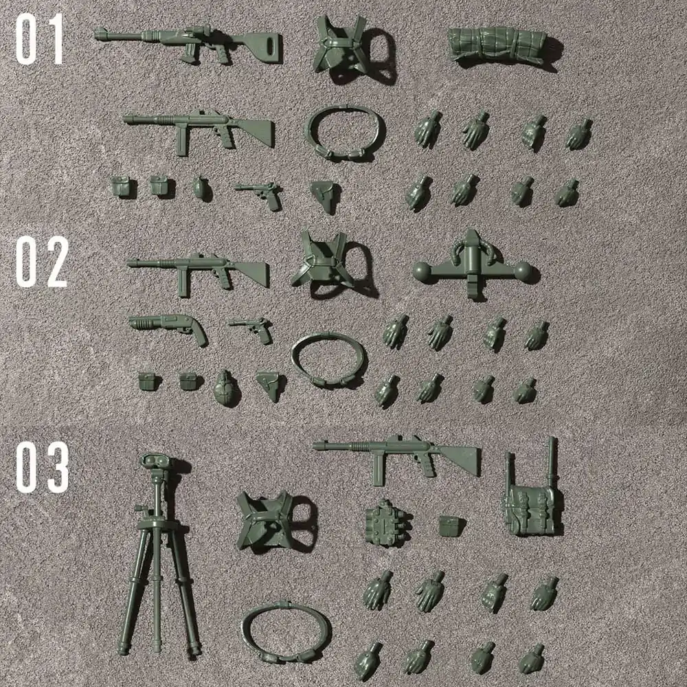 Mobile Suit Gundam G.M.G. Actionfiguren 3er-Pack Principality of Zeon General Soldier 01-03 Set 10 cm Produktfoto