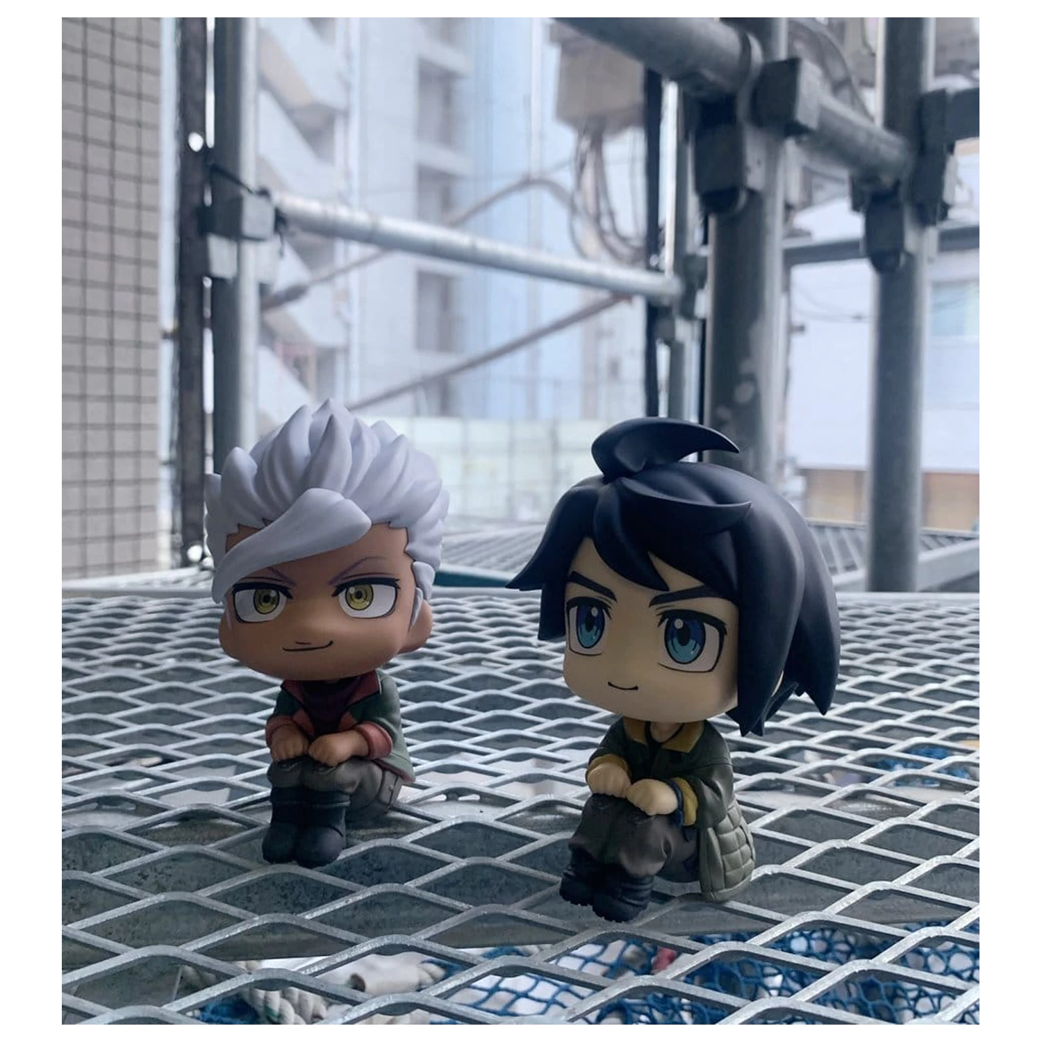 Mobile Suit Gundam Iron-Blooded Orphans Look Up PVC Statuen Mikazuki Augus & Orga Itsuka 11 cm (mit Geschenk) Produktfoto