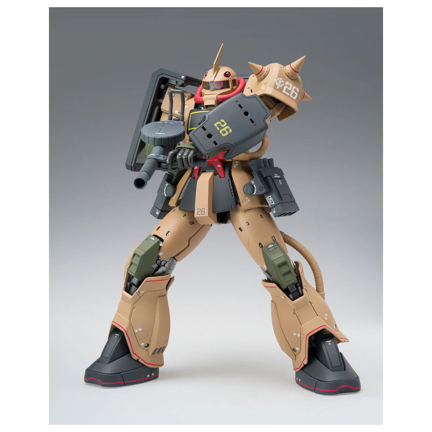 Mobile Suit Gundam MSV Gundam Fix Figuration Metal Composite MS 06D Zaku Desert Type Figur 18cm Produktfoto