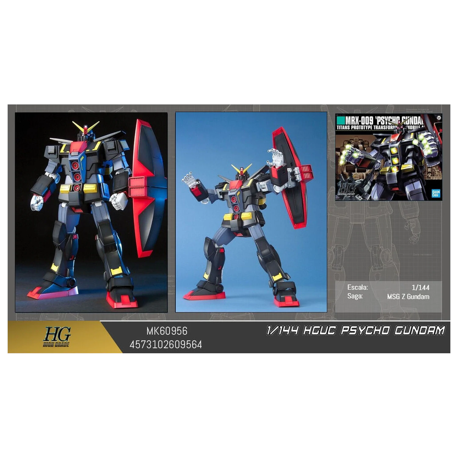 Mobile Suit Gundam Psycho HGUC 1/144 Modellbausatz Figur Produktfoto