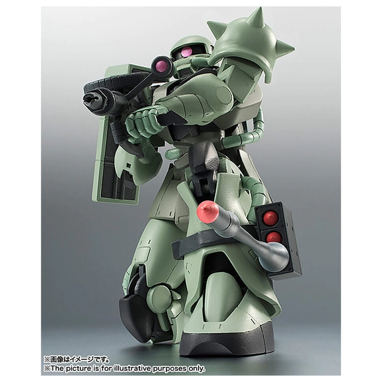 Mobile Suit Gundam Robot Spirits MS 06 Zaku ver ANIME Neuauflage Figur 12,5 Zentimeter Produktfoto